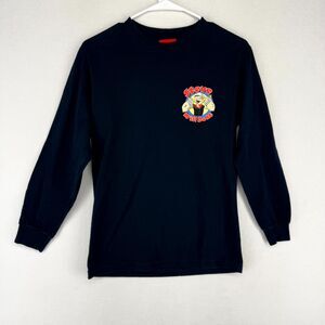 Full Send Steve Will Do It Mens Black Popeye Graphic Long Sleeve Shirt‎ Size S